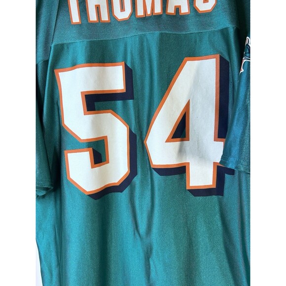 Vintage Y2K Zach Thomas #54 Miami Dolphins NFL Football Jersey Size L VTG - Picture 13 of 13